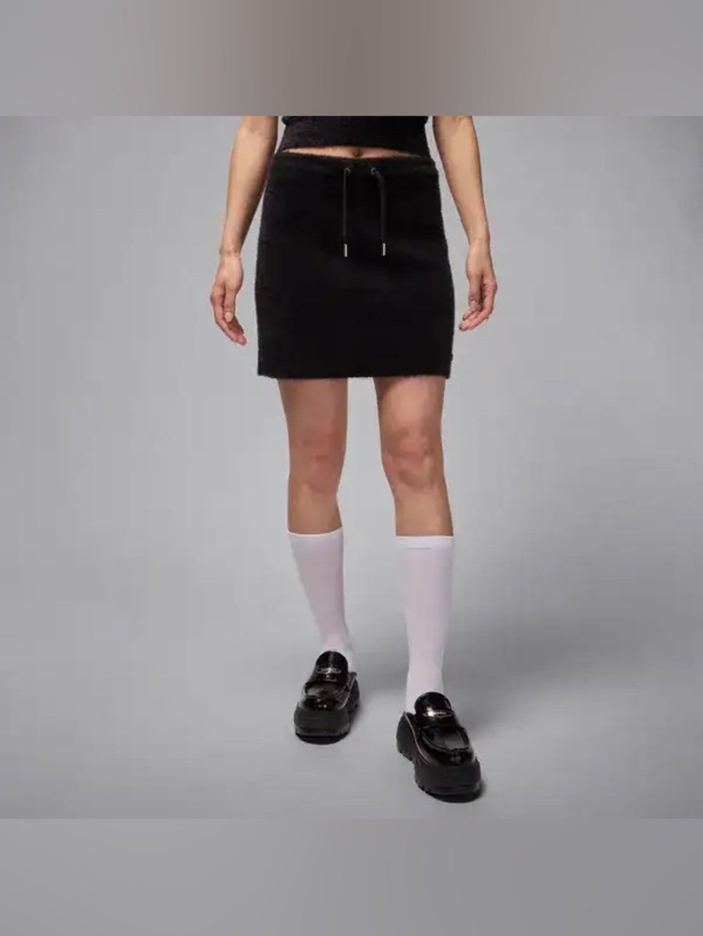 Nike Air Jordan Women’s Fuzzy Black Mini Skirt Size Small NWT